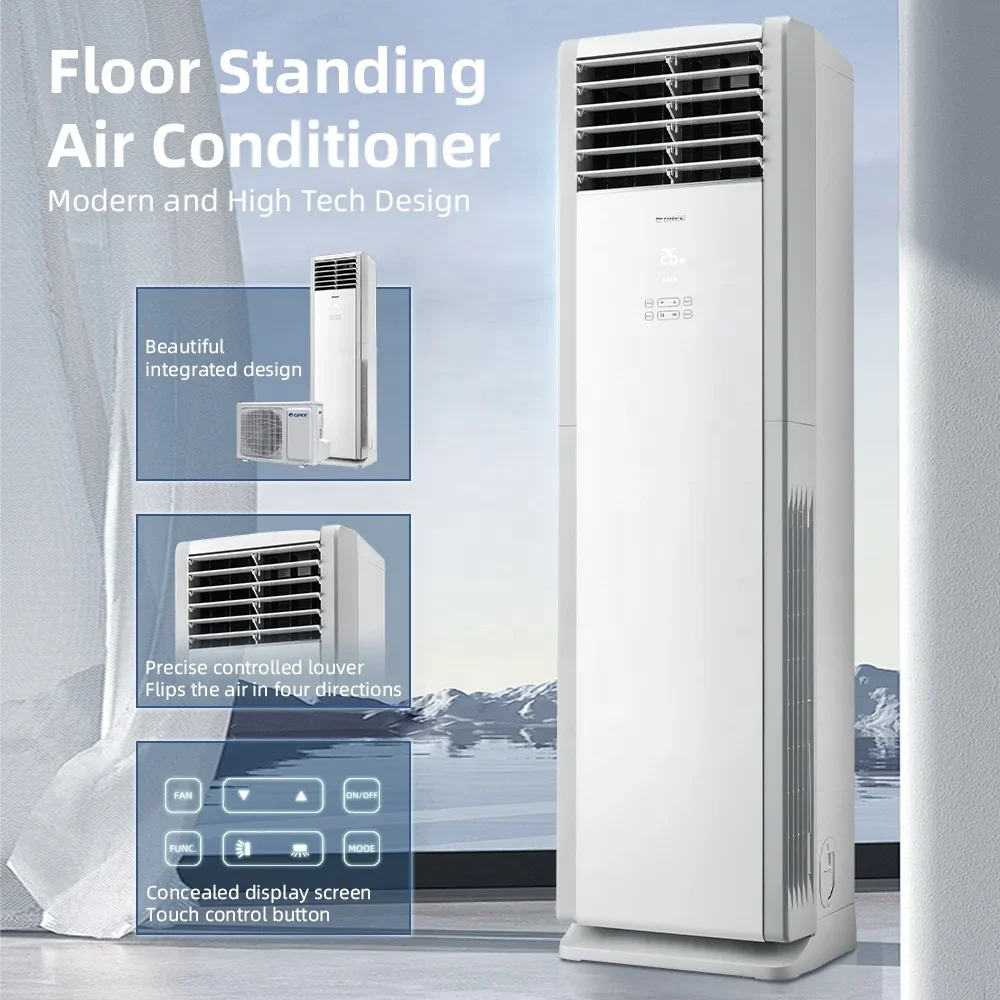 48000 Btu Household Standing Air Conditioners 48K Smart Floor Cabinet Air Conditioning System Inverter Heating Cooling