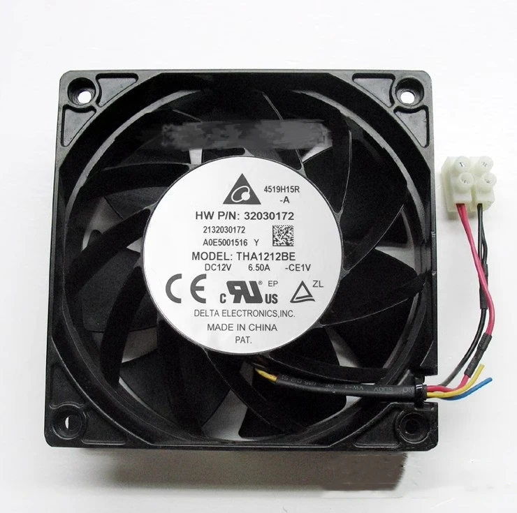 Free shipping, brand new Delta 12cm DELTA THA1212BE 12V 6.5A strong wind metal cooling fan