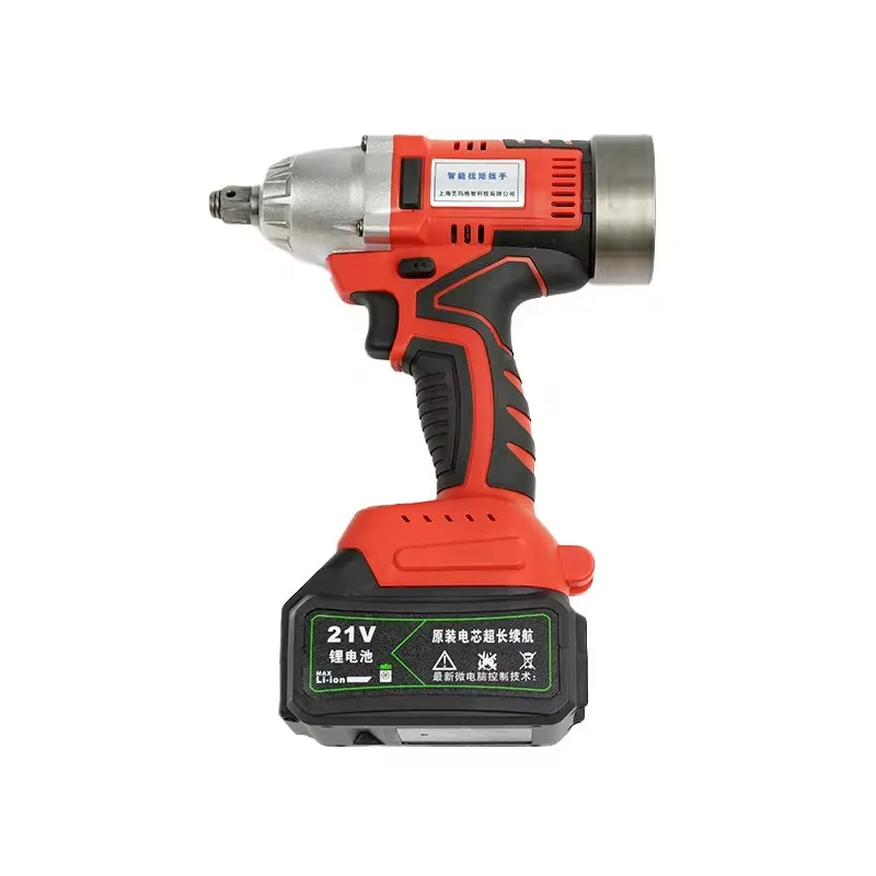 High Torque Brushless 21v Rechargeable Digital Cordless Impact Wrench For Mining Industry