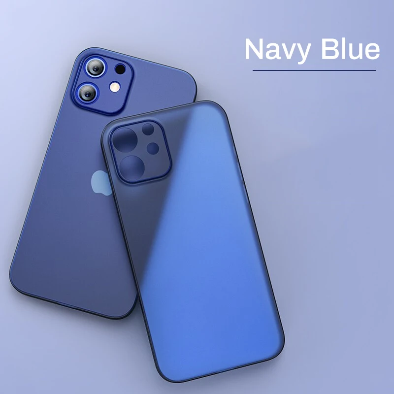 Für iPhone 11 12 13 14 15 16 17 Air Plus Pro Max Mini X Xr XsMax 0,2MM Dünne Schutzhülle Ultra Dünne Matte Handyhülle aus PP