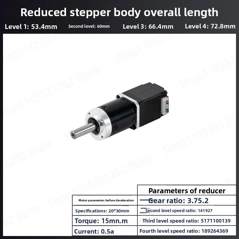 20/28/35/42 Planetary Deceleration Stepper Motor Micro Two-phase Drive Double Shaft Set