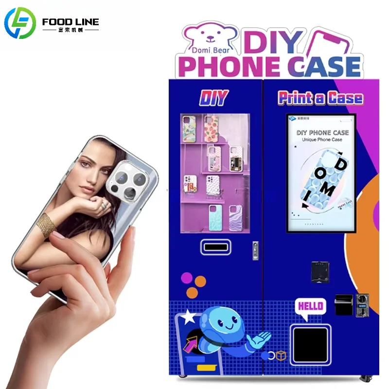 Customized Commercial DIY Phone Case Vending Machine Touch Screen Multi-Payment Mobile Phone Case Equipment