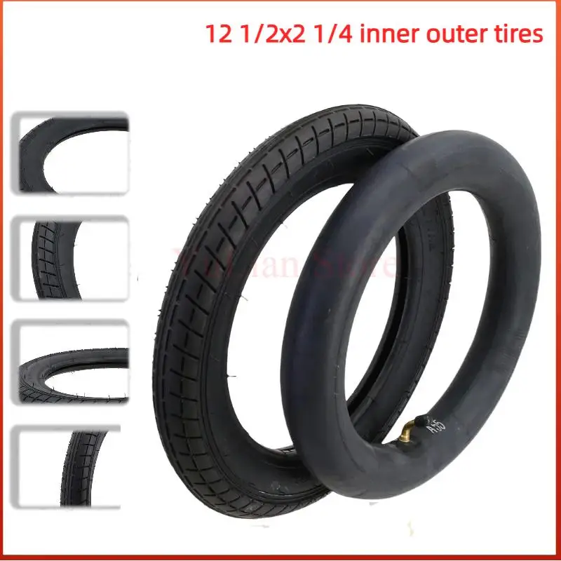 

Новые утолщенные внутренние и внешние шины 12 1/2X2 1/4 для электровелосипедов и электросамокатов.