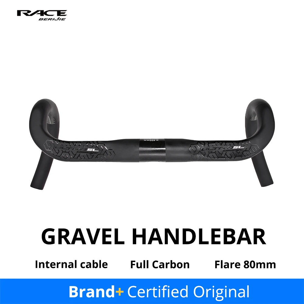 

Full Carbon Gravel Handlebar,Racing Internal Cables Handlebar,Road Bike Drop Bent Bar,Clam 31.8mm,300/320/340/360mm,Bicycle Part