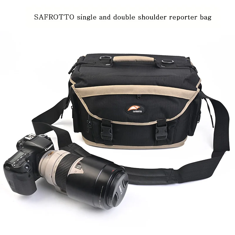 Camera Bag Reporter Handbag Large-capacity Photography Backpack Padded Lens Case for Nikon/Canon/Sony SLR Camera Accessories