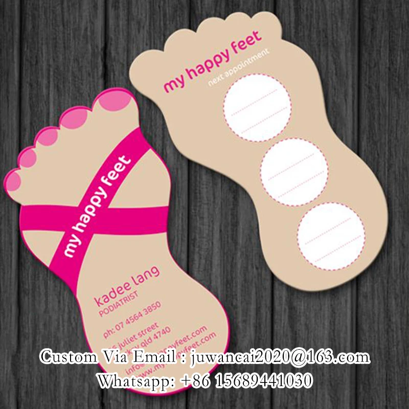 Cartão personalizado em forma de corte, cartões de fidelidade de café, formato de pente, impressão de design, chave exclusiva, cartões de visita com logotipo qr