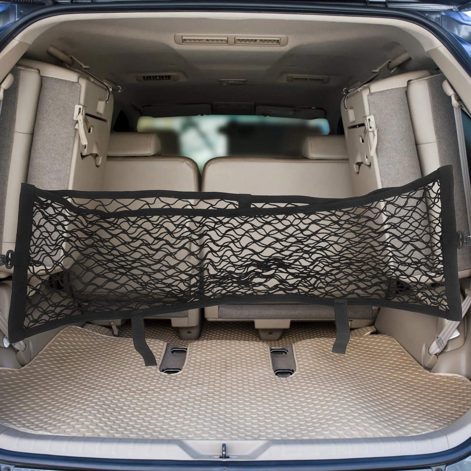 

Car Trunk Cargo Organizer Mesh Storage Suv Pickup Truck Bed Lightweight Foldable Automotive Accessories Trunk Organizer Net Car