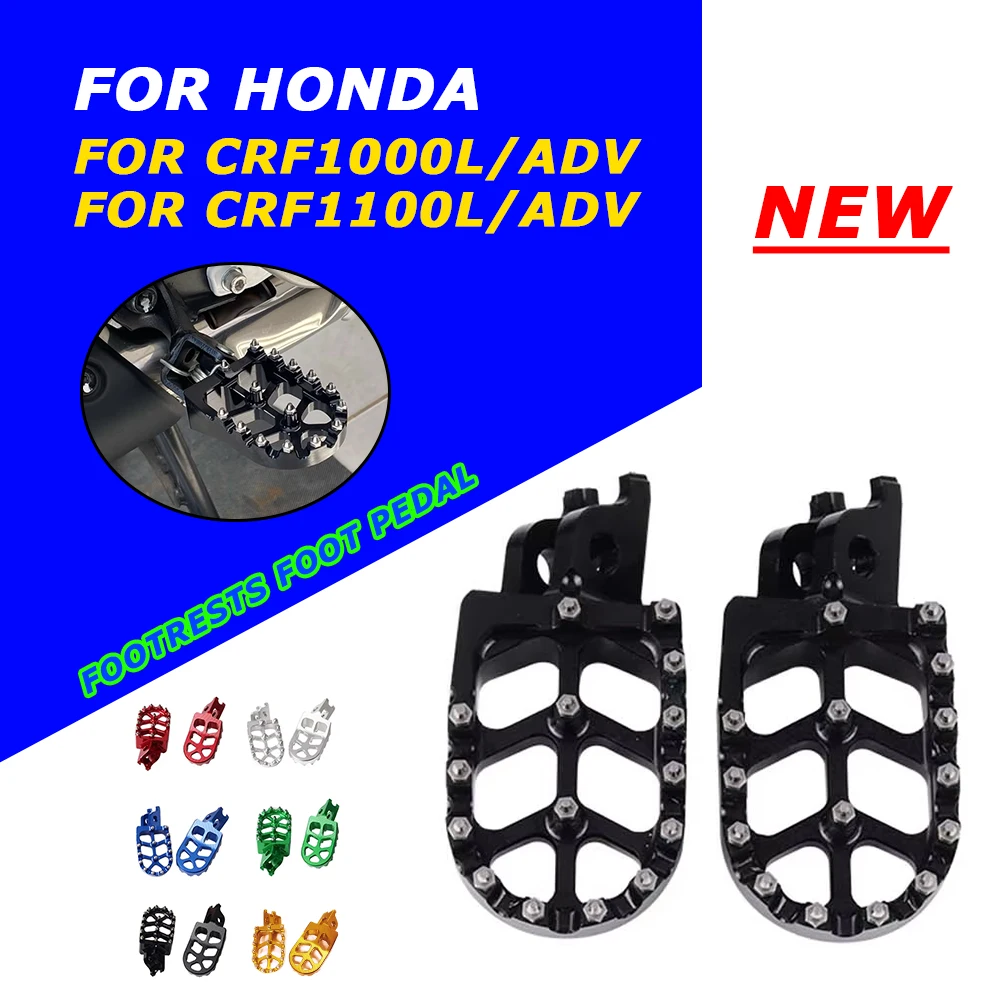 

For Honda CRF1000L Adventure AFRICA TWIN CRF1100L ADV CRF 1000 1100 L Motorcycle Accessories Foot Pegs Footpeg Pedals FootRest