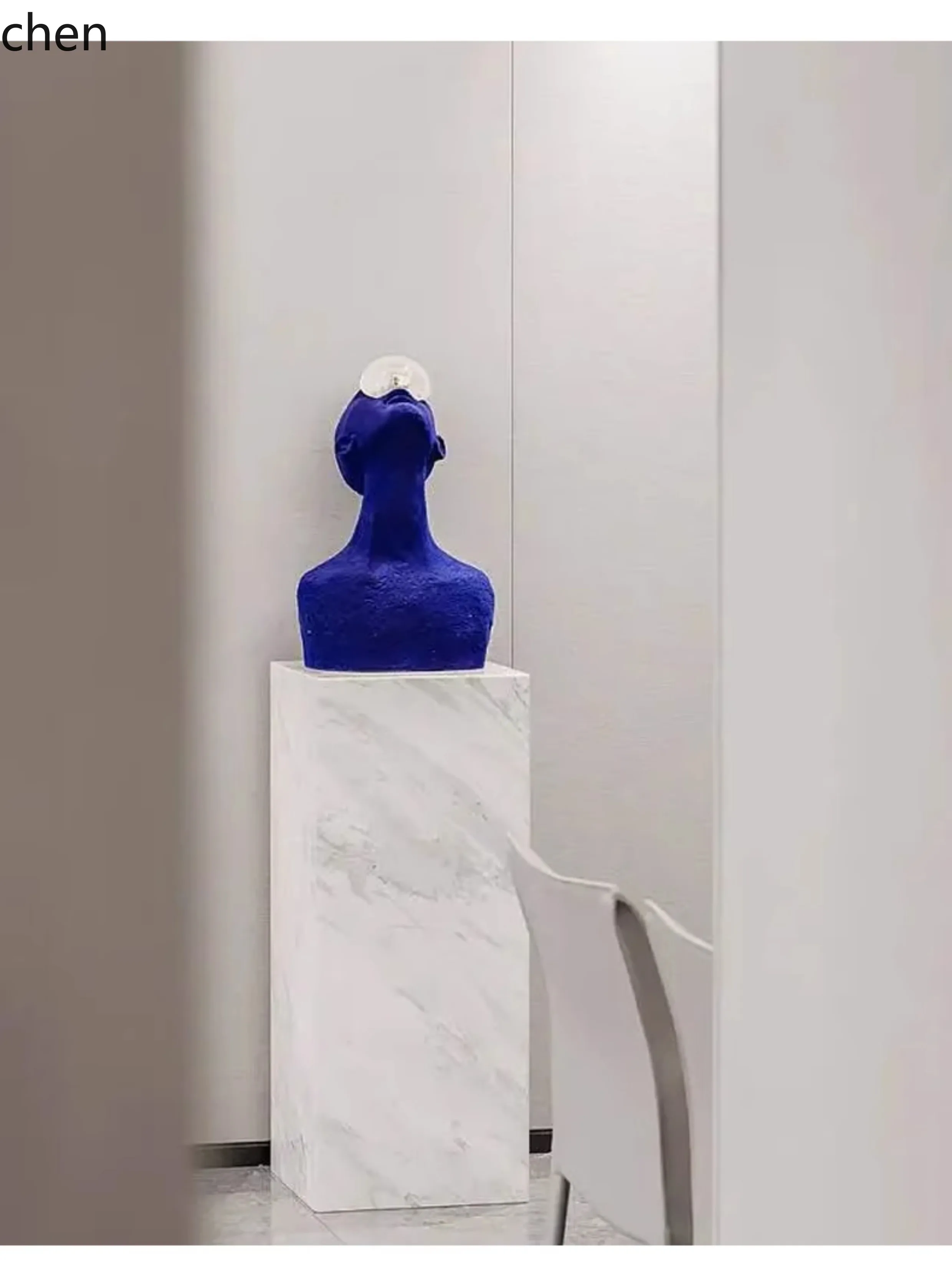 HT rock slab flower shelves household marble decoration floor display ornament table