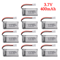 3.7V 400mah Lipo Battery For SYMA X11 X11C X4 X15 X5A-1 X15C X15W H31 H107 KY101 E33C E33 U816A V252 RC Drone Helicopter Parts