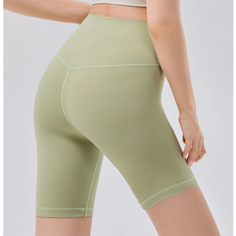 

Yoga High Elastic Skinny No Size Three Points Sports Shorts Women Running Training Cycling Fitness Shaping Pants Summer