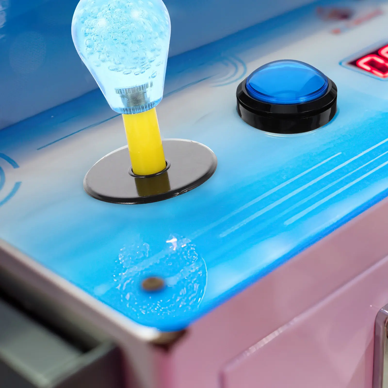 Game Answer Buzzer Electronic Responder Blue Big Light Sound Fun Competition Responder Challenge Button view 6