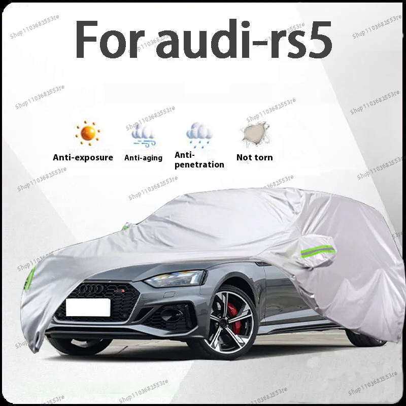 

Чехол для автомобиля Audi RS5 Fit — водонепроницаемый, пылезащитный, солнцезащитный козырек (УФ), снегозащитный | Серебряное полное покрытие с защитой в течение всего дня