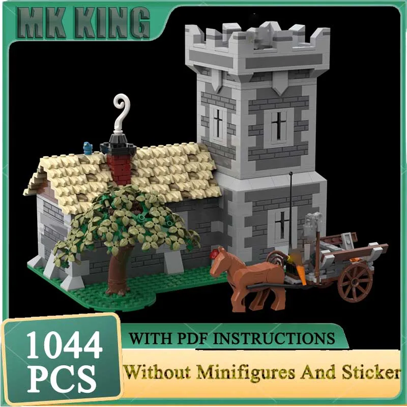 

City Street View Model Moc Building Blocks Blacksmith Castle Model Bricks DIY Assembly Construstion Holiday Set Toys Gifts