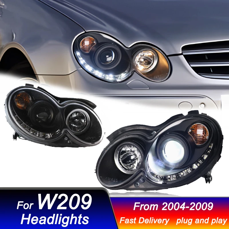 Car Headlights For Mercedes Benz CLK W209 2004-2009 CLK200 CLK230 CLK280 CL320 CLK350 New Design headlamp LED Headlight Assembly