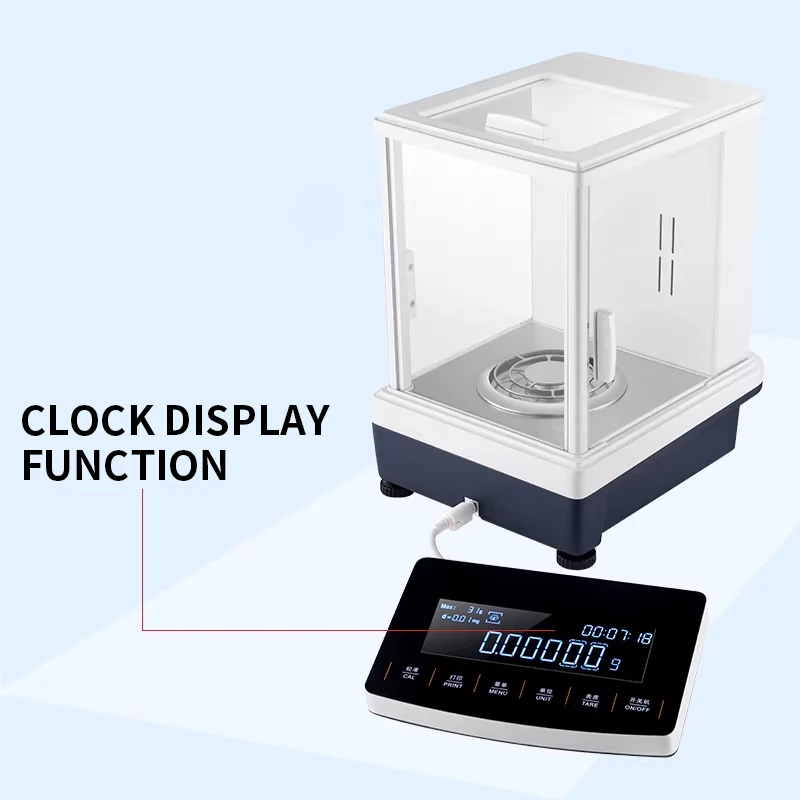 Electronic Analytical Balance 0.0001g Dual-Range Precision Balance Laboratory 0.01mg Semi-Micro Balance