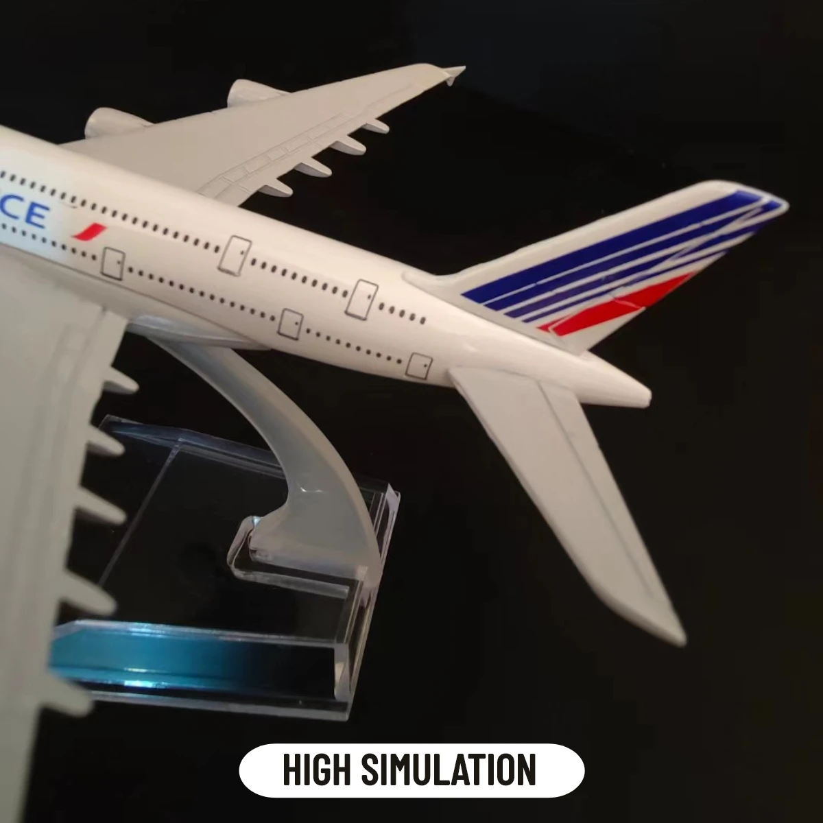 Scale 1:400 Metal Airplane Model Air France A380 Flight Airlines Aircraft Replica Aviation Diecast Miniature Gift for Boys Kid