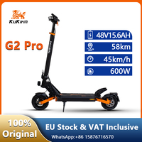 KuKirin G2 Pro Electric Scooter 600W Motor 48V15.6Ah Battery 9'' Tire aldult Escooter Removable Foldable bring Seat E-Scooter