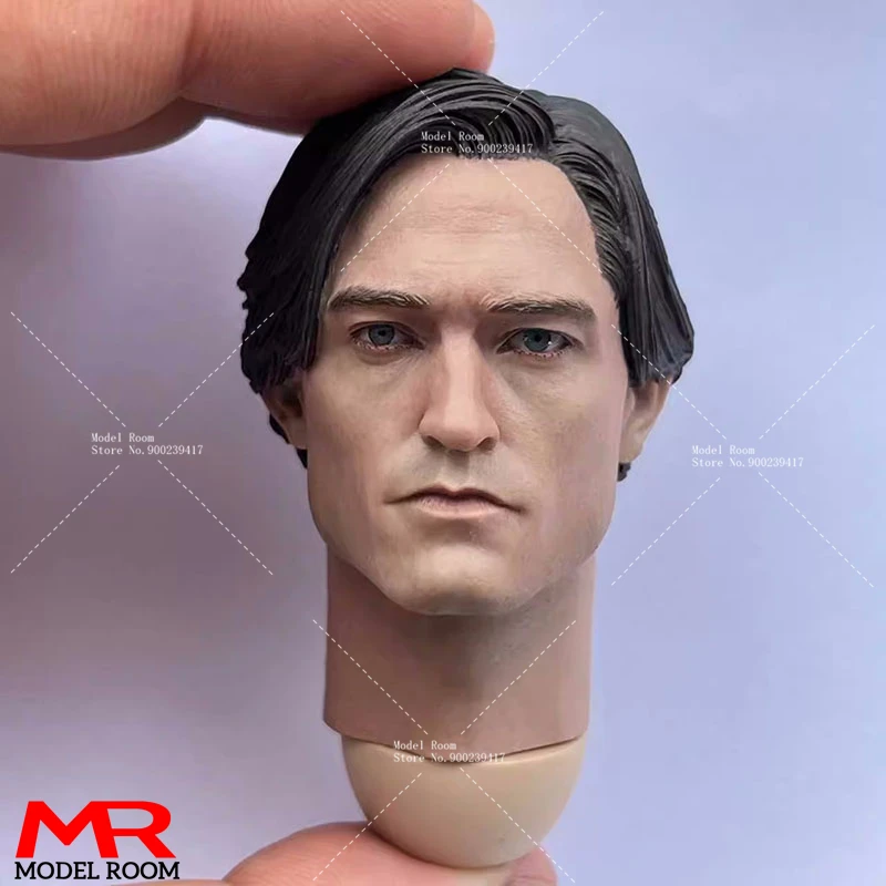 1/6 Scale Robert Pattinson Head Sculpt with Neck PVC Head Carving Model Fit 12-inch Soldier Action Figure Bodies