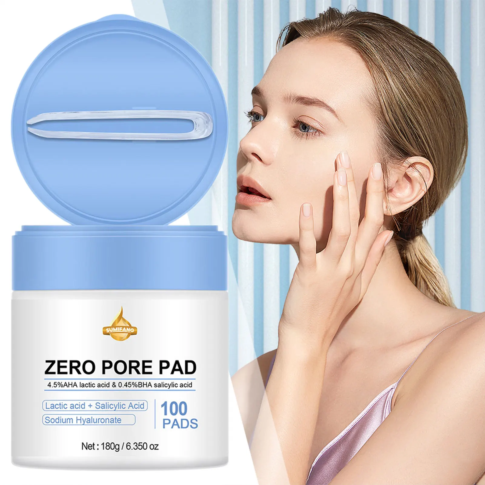 

100pcs Non Pore Pads Facial Toner Pads For Exfoliation Pore Care Gentle Exfoliating Toner Pad Skin Care Products