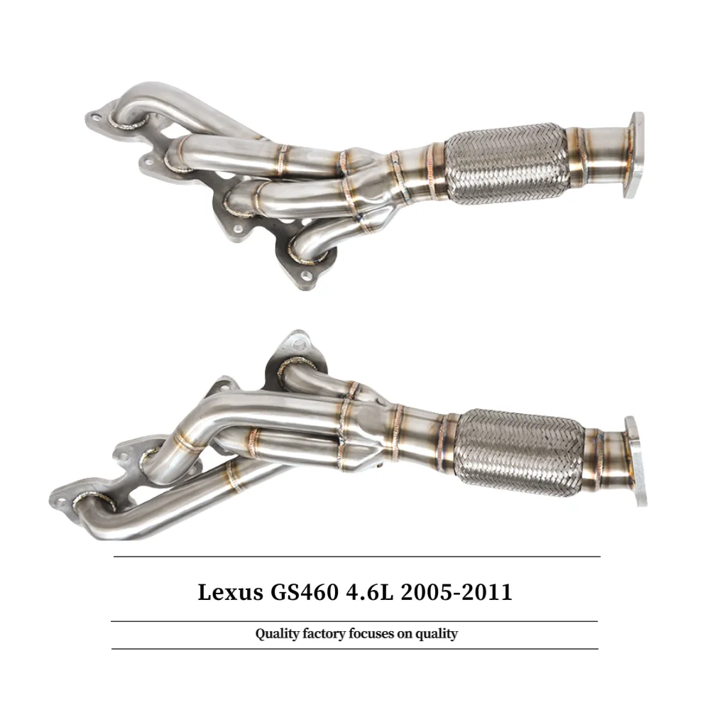 

Lexus GS460 4.6L 2005-2011 гоночный трехходовой выпускной коллектор с высоким расходом, высокопроизводительная выхлопная система выпускного коллектора