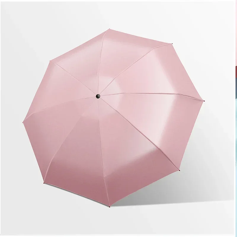 Five-holding sun umbrella sun protection UV folding umbrella female sunshade rain dual-use capsule compact portable pocket