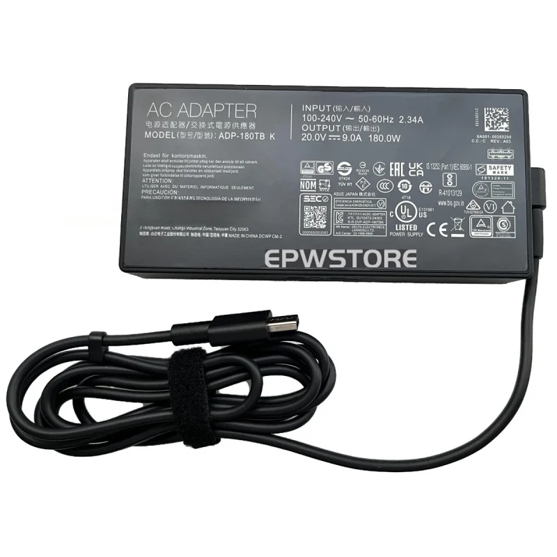 AG+180W Rectangle Conn AC Adapter Charger For Asus Rog Zephyrus G14 GA403 GA403U