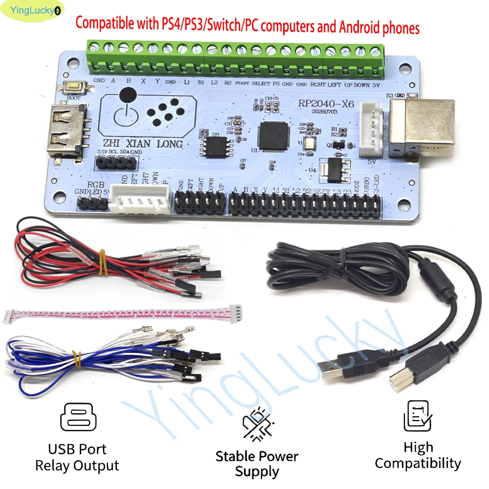 Joystick Arcade Parts - Verzögerungsfreies USB-Board Encoder für Raspberry Pi