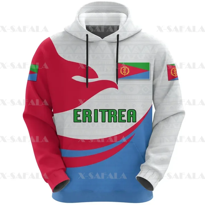 ERITREA With Coat Of Arms Country 3D Print Zipper Hoodie Man Female Pullover Sweatshirt Hooded Jersey Tracksuits Casual-5