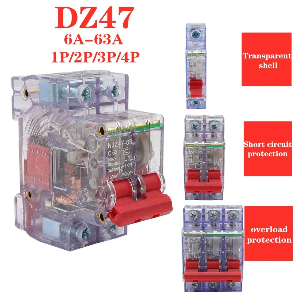 DZ47 1-4 Pole 3A/6A…