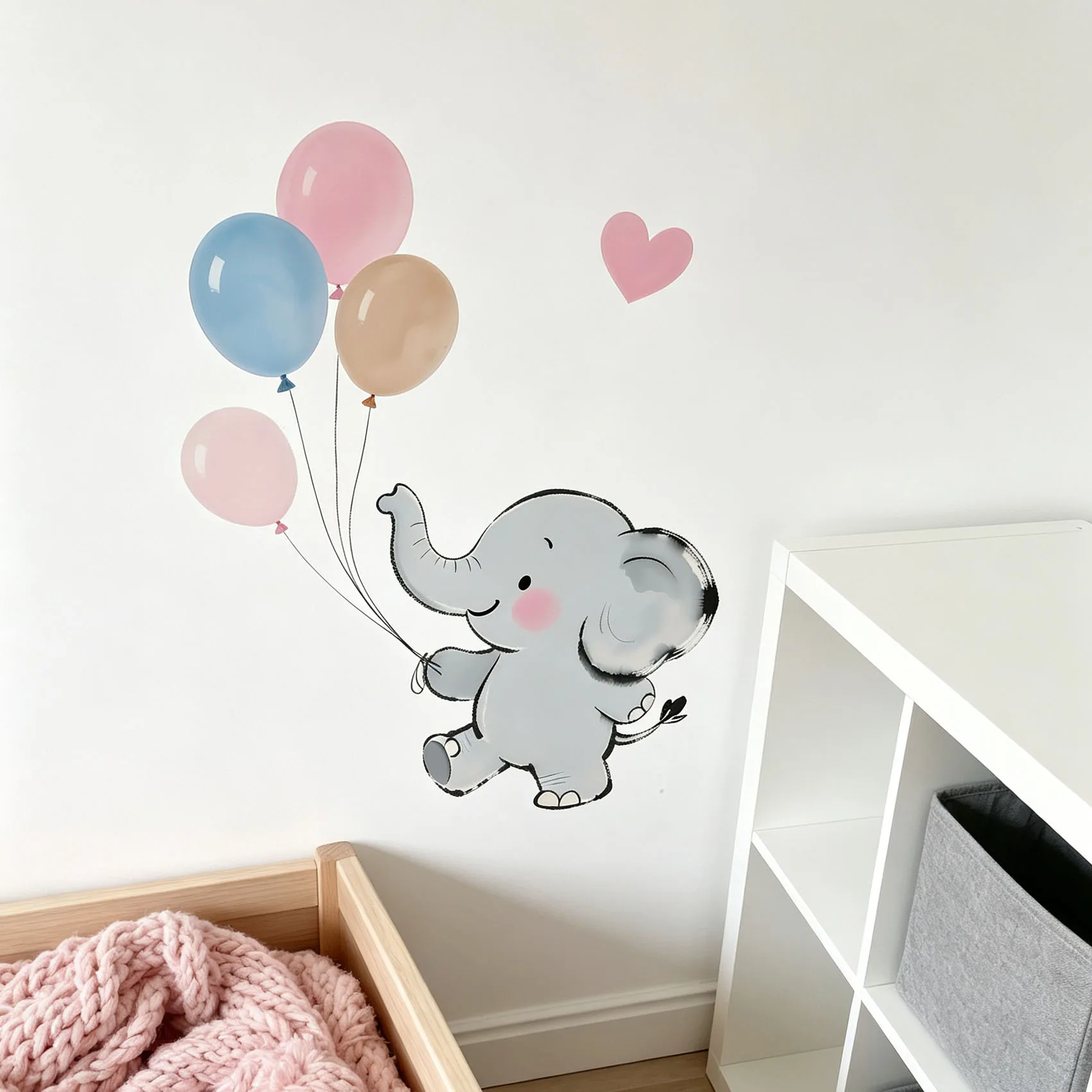 Cute Animal Height Chart Wall Stickers Stacked Cat Rabbit Dog Lion Koala Flower Leaf Growth Ruler Wall Decals Removable Kids Nur
