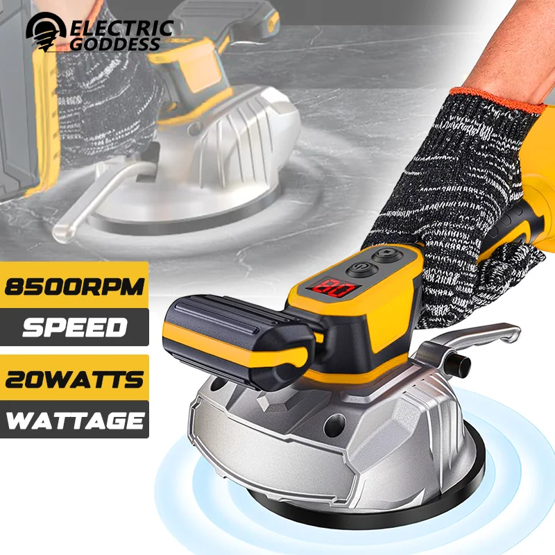 آلة وضع البلاط الكهربائية البلاط وضع تهتز الأرضيات هزاز جهاز رصف البلاط متوافق مع دبوس بطارية ديوالت 20 فولت