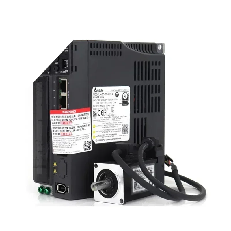 B3 Serie 220V AC Servo Motor Drive Kit 400W 750W 40 60 80130mm Flange 24bit Incremental Replace B2 A2 Pulse Input EtherCAT