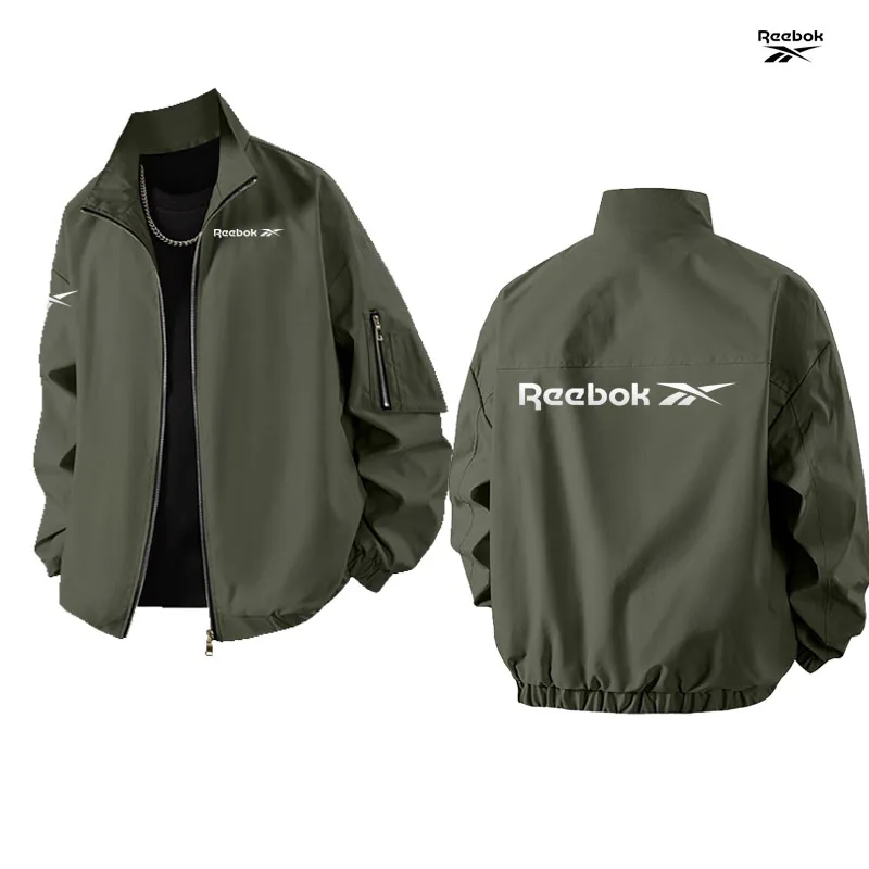 Reebok Men's Spring-Autumn Sun Protection Jacket - Lightweight Design, Soft and Comfortable, Breathable and Loose-Fitting Coat view 2