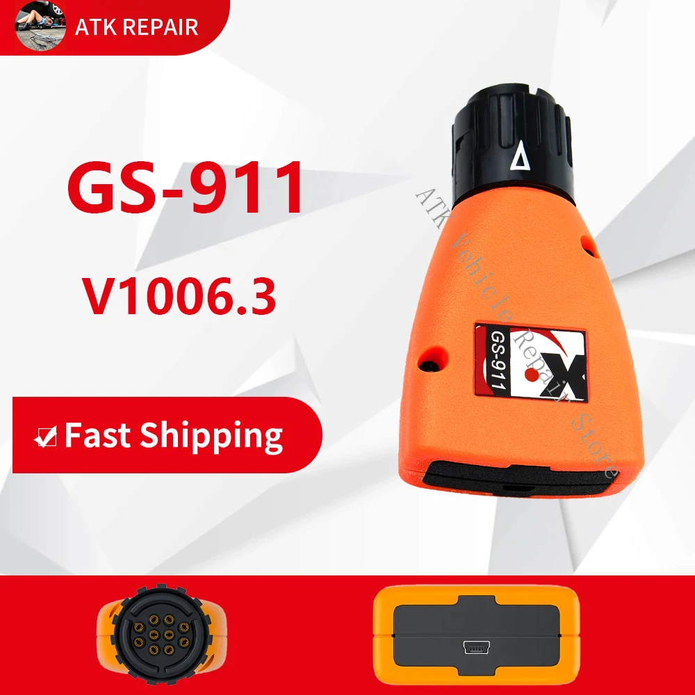 

2024 OBD2 Diagnostic Tool GS 911 V1006.3 GS-911 Emergency Professional for B-M-W Code Reader Scanner Free/Fast Motorcycl Service