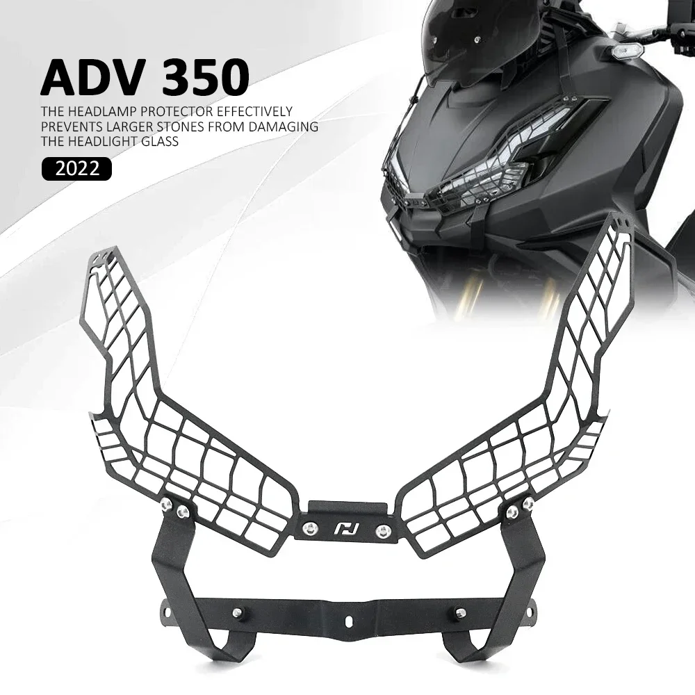 

For Honda adv350 ADV350 ADV 350 Motorcycle Accessories Headlight Headlamp Protector Cover Grill New 2022 2023