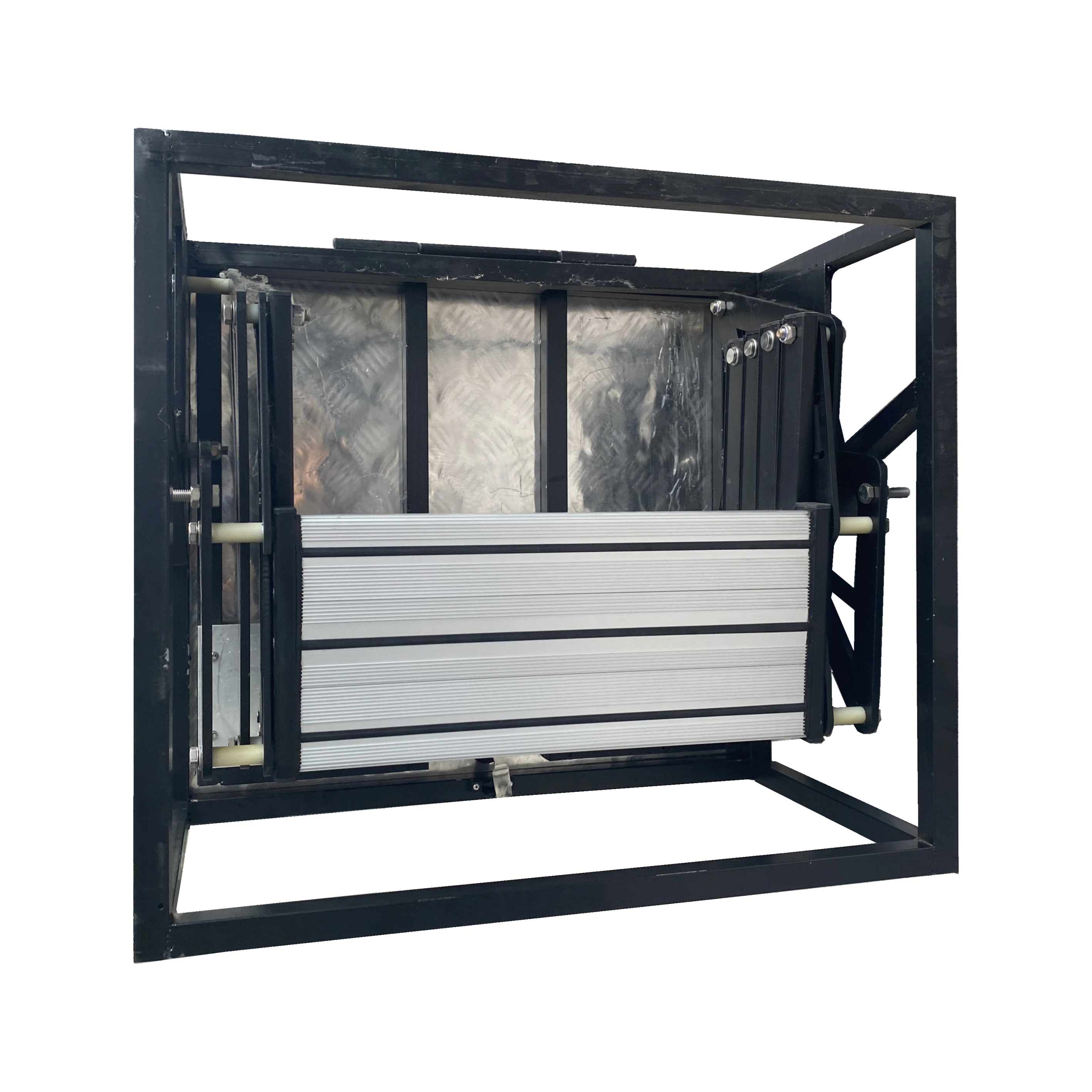 2025 تصميم جديد RV متنقل قافلة مقطورة معدات التخييم الجانب 550 دليل للطي خمسة خطوات الألومنيوم