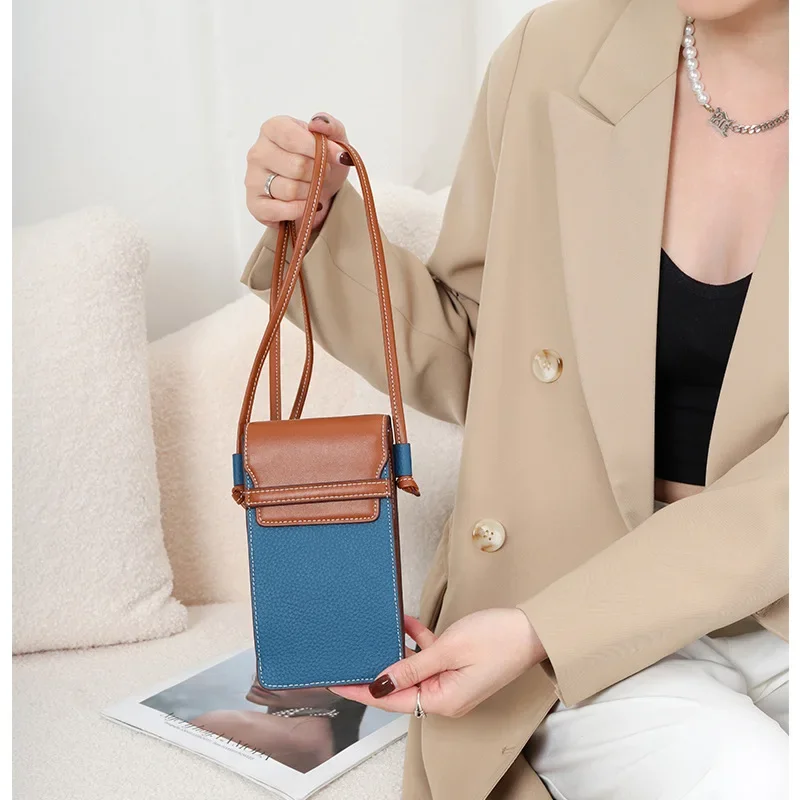 New Famous Brand Bag Genuine Leather Fashion Small Crossbody Bags Women Mini Leather Shoulder Messenger Bag for Girl Phone Purse