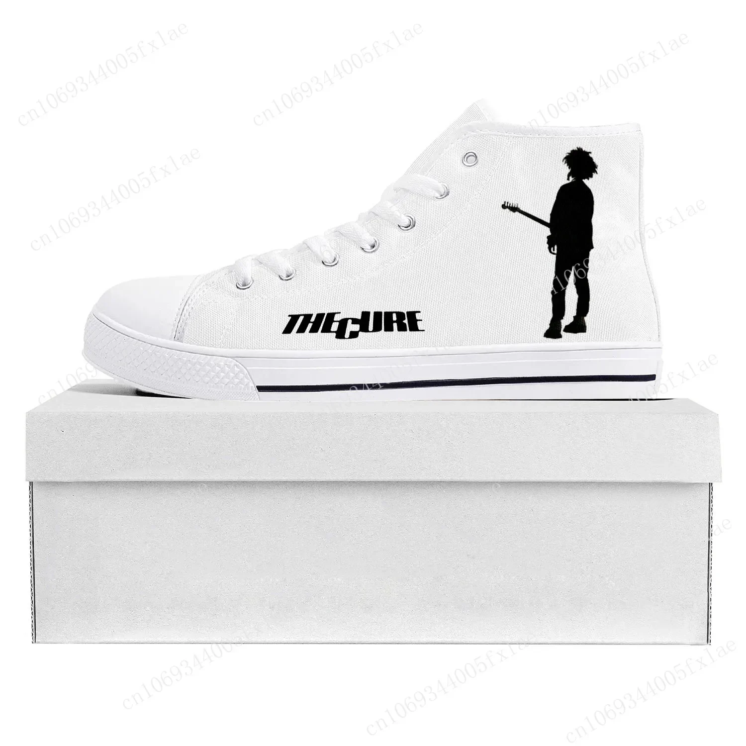 Cure Band The Robert Smith High Top Rock Good Quality Sneakers Mens Womens Teenager Canvas White Sneaker Couple Custom Shoes