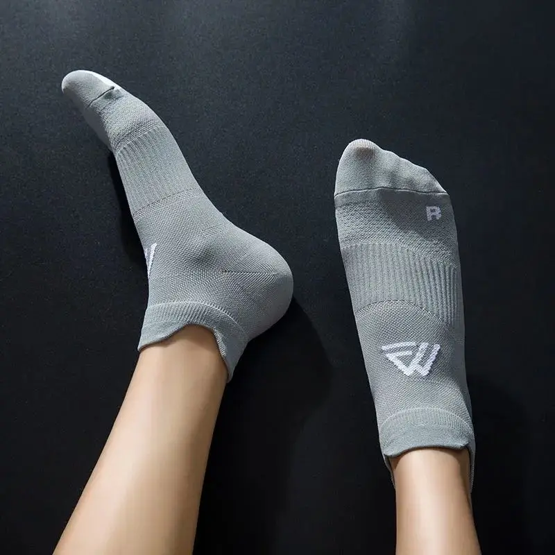 5 Pairs High Quality Sport Socks for Men Women Breathable Mesh Cotton Short Tube Socks Outdoor Football Basketball Cycling Socks