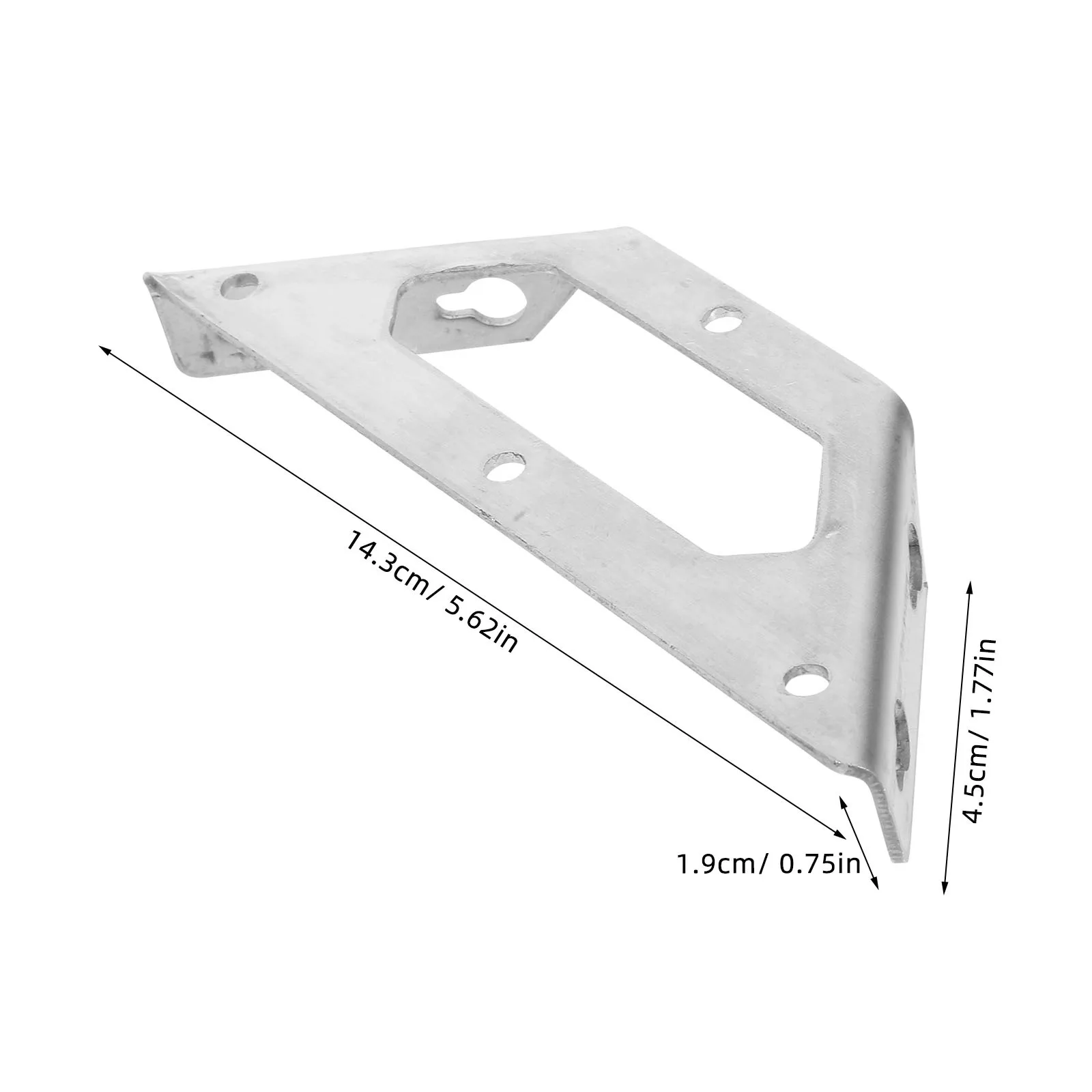 เหล็กฉากยึดมุมสแตนเลส 8 ชิ้น สำหรับติดตั้งเฟอร์นิเจอร์ งานหนัก ใช้ได้กับชั้นวาง ตู้ โต๊ะ