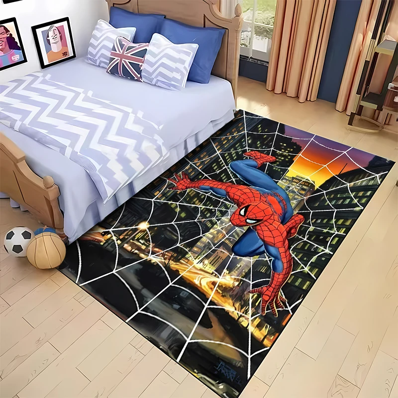 Marvel-Avengers Superhero Spider-Man Carpet Fashion Non-slip Carpet Rug Outdoor Carpet Door Mat Play Mat Baby Birthday Gift