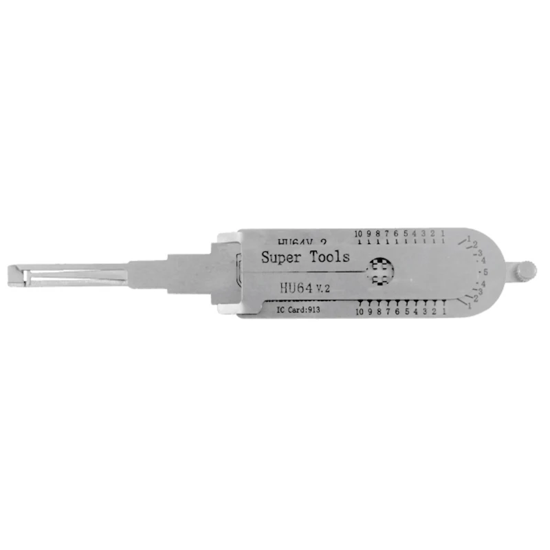 Super Auto Tools HU64 V.2 HU 64 for Mercedes Decoder and Pick Similar As LISHI China Supplies ocksmith ock Pick