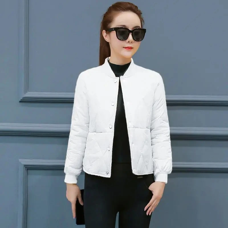 

2023 New Lightweight Down Cotton Jacket Women Wear Fashion Short Coat Qulited Autumn Winter Cotton-Padded Jacket Female