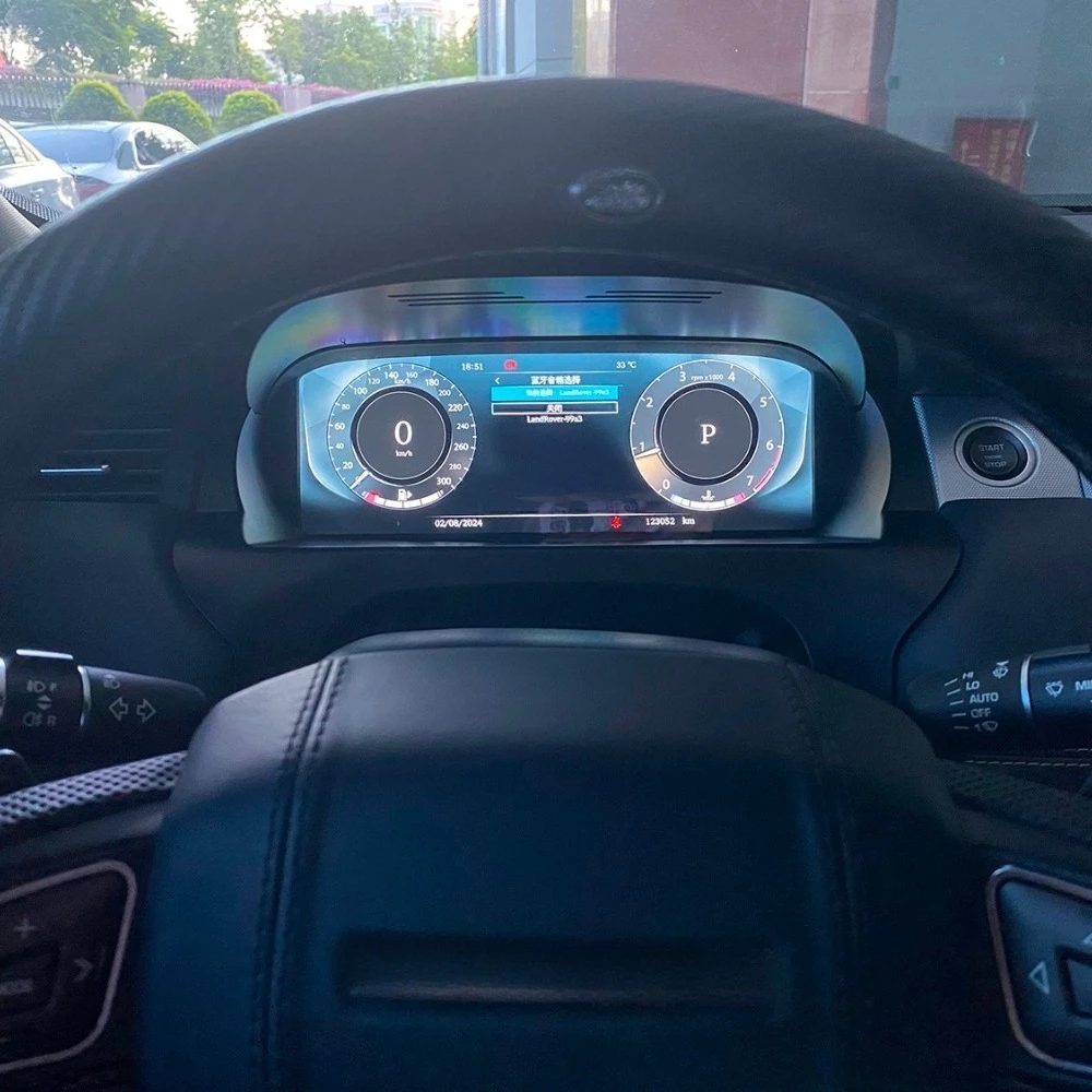 

Dashboard For Land Rover Evoque 2012-2019 Cluster Screen 2K Digital speedometer LCD instrument panel 4+3 Colour UI