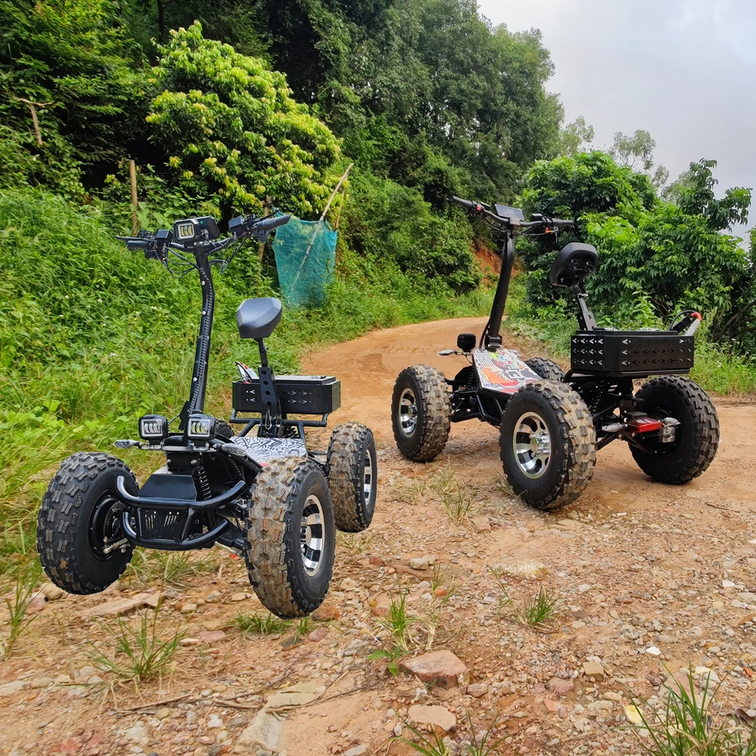 Commercio cinese 10000W 60V 4wd ATV Scooter elettrico da corsa CF ATV Rimorchio forestale Off Road Neve Motoslitta gonfiabile in vendita