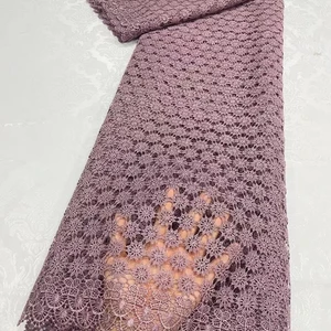 Afrikanische Tulle -Spitze, nigerianischer Stickerei, Baumwollhochzeitsfeier, Goldkleid, Paillistin -Aprikose, hohe Qualität, 5 Hinterhöfe, JL251, 2024 8 Hauptverkäufe Golden Brocada Stoff - №2