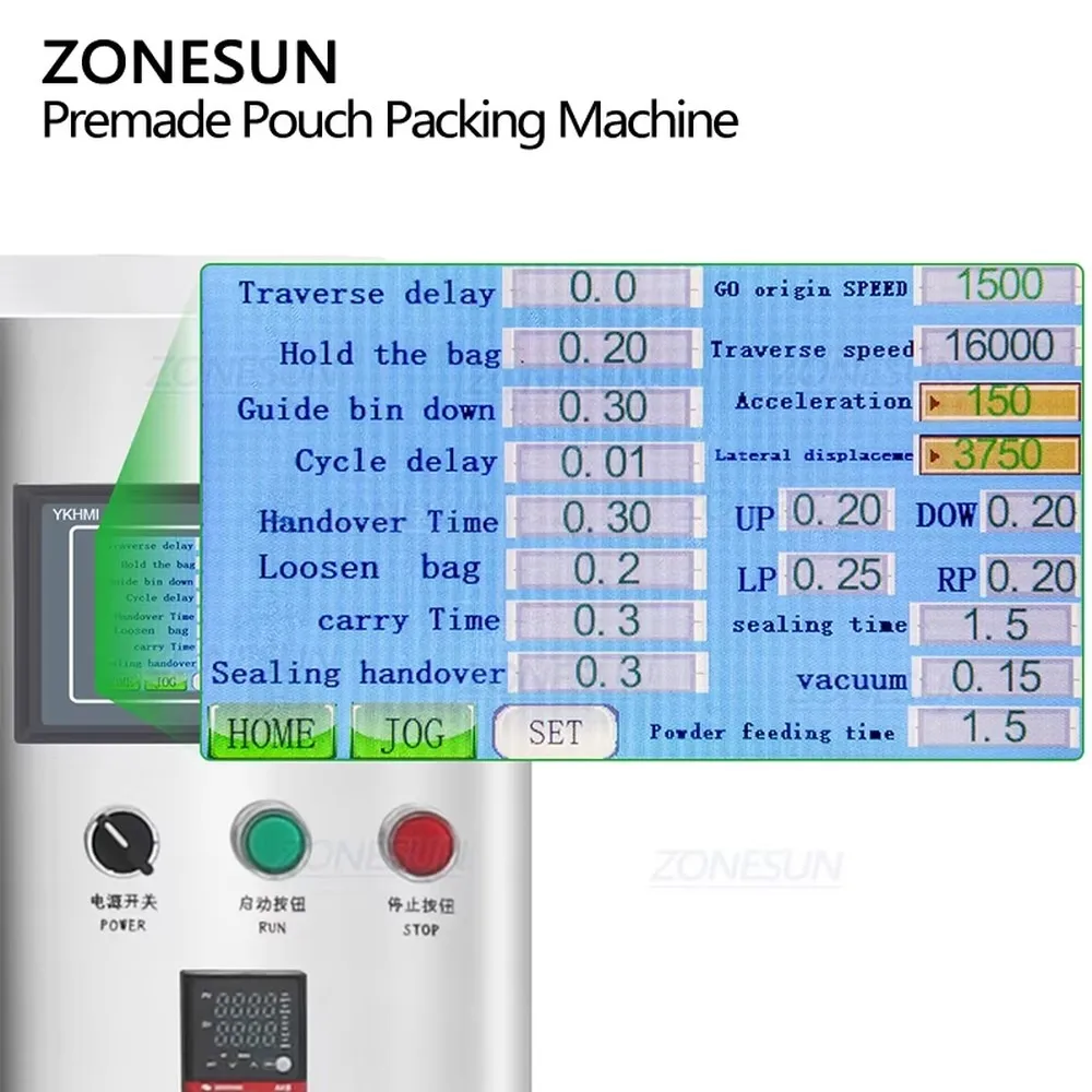 Automatic Three Head Premade Pouch Granule Weighing Filling Sealing Machine for Food Packaging High Efficiency