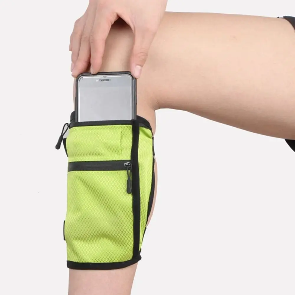 Nylon Outdoor Calf Bag Anti-slip Waterproof Running Phone Storage Pouch Adjustable Lightweight Leg Wallet Bag Gym