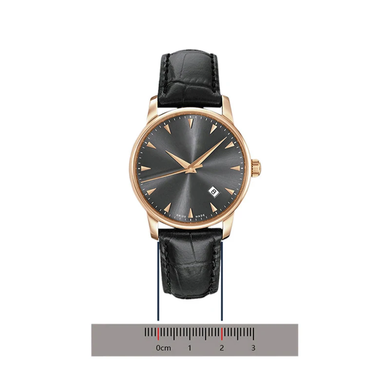 Correa de reloj de cuero para mujeres y hombres, accesorio de correa de reloj de 8mm, 10mm, 12mm, 14mm, 16mm, 18mm, 20mm, 22mm, 24mm, negro y marrón